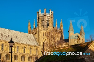 Exterior View Of Ely Cathedral Stock Photo