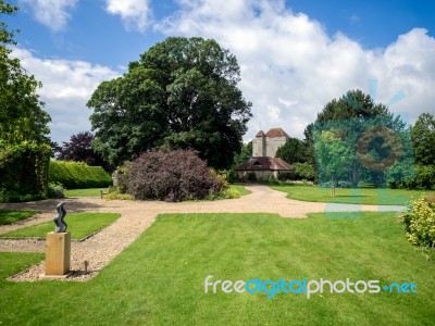 Exterior View Of Michelham Priory And Gardens Stock Photo