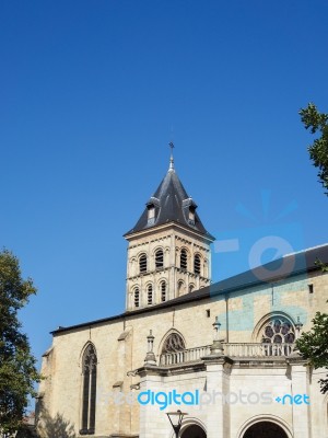 Exterior View Of The Basilica  St Seurin In Bordeaux Stock Photo