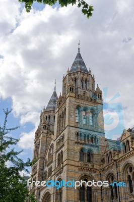 Exterior View Of The Natural History Museum In London Stock Photo