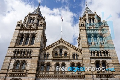 Exterior View Of The Natural History Museum In London Stock Photo