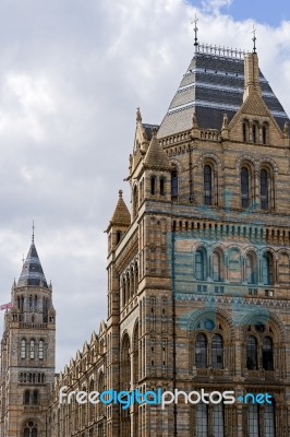 Exterior View Of The Natural History Museum In London Stock Photo