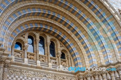 Exterior View Of The Natural History Museum In London Stock Photo