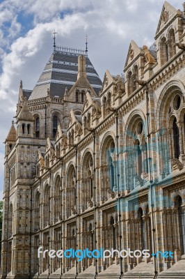 Exterior View Of The Natural History Museum In London Stock Photo