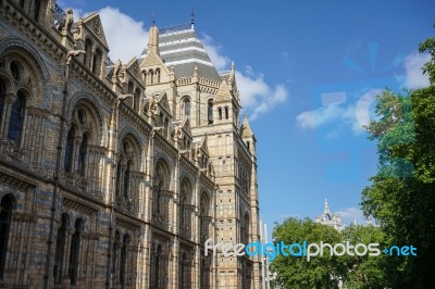 Exterior View Of The Natural History Museum In London Stock Photo