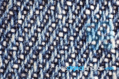 Extreme Close Up Of Jean Denim Background Stock Photo