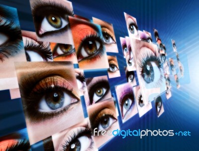 Eye Interactive Stock Image