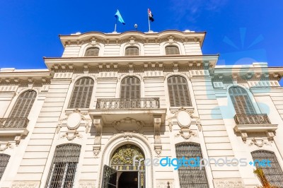 Facade Of The Natinal Museum In Alexandria, Egypt Stock Photo