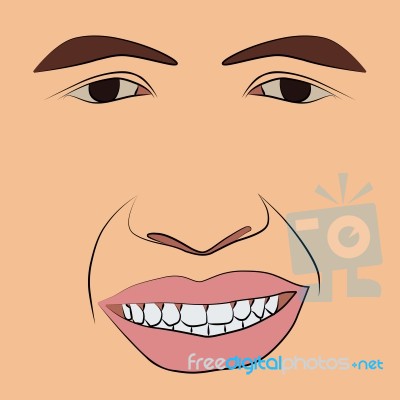 Face Man Stock Image