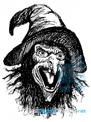 Face Of Witch Stock Image