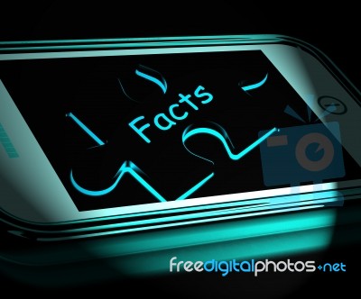 Facts Smartphone Displays True And Honest Answers Stock Image