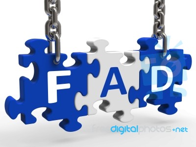 Fad Puzzle Shows Latest Thing Or Craze Stock Image