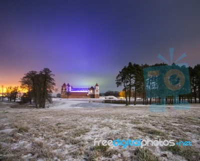 Fairy Lanscape With Castle Stock Photo