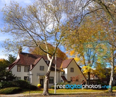 Fall In New England Stock Photo