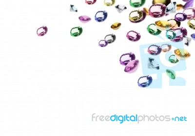 Falling Gemstone Stock Photo