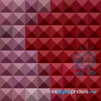 Falu Red Abstract Low Polygon Background Stock Image