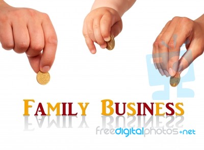 Family Business Concept Stock Photo