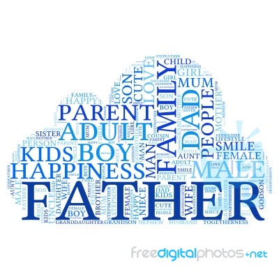 Family Info-text Graphics And Arrangement Concept (word Cloud) Stock Image