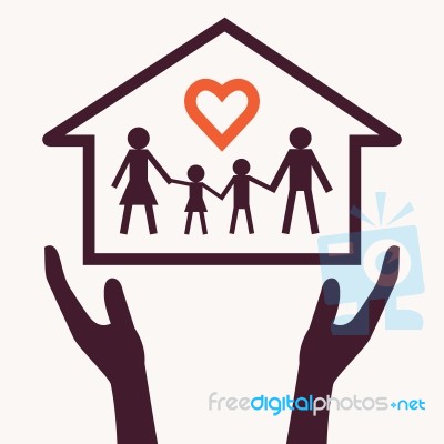 Family Love Abstract Stock Image