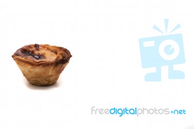 Famous Portuguese Egg Pastry Tart Stock Photo