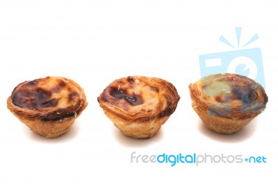 Famous Portuguese Egg Pastry Tart Stock Photo