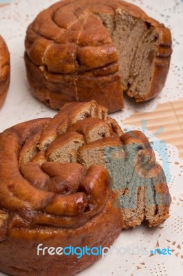 Famous Portuguese Folar Cake Stock Photo