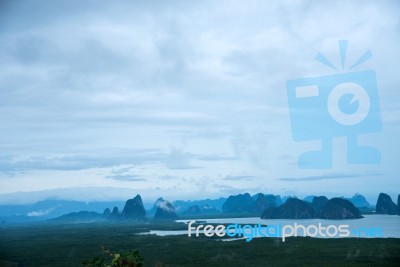 Famous View Point Samed Nang She Stock Photo