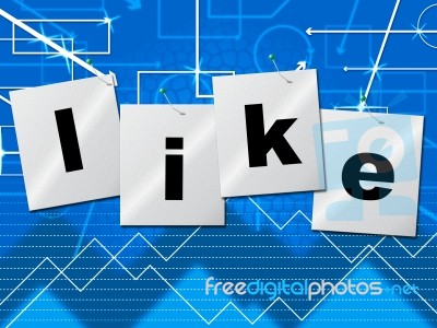 Fans Like Indicates Social Media And Follower Stock Image