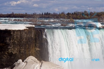 Fantastic Niagara Falls In May Stock Photo