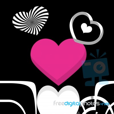 Fantasy Hearts Stock Image