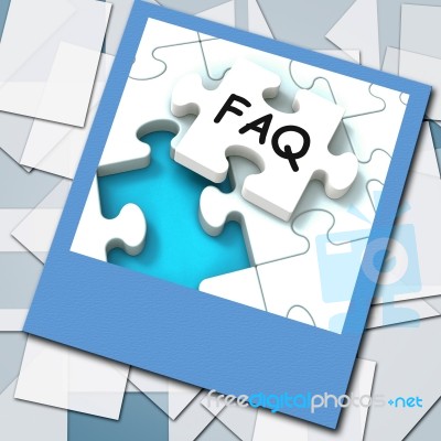 Faq Photo Means Website Questions And Solutions Stock Image