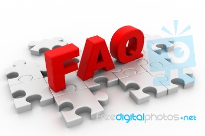 Faq Puzzle Stock Image