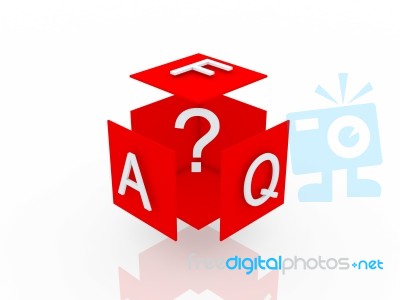 Faq Question Mark Stock Image