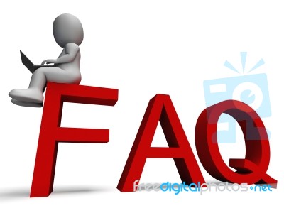 Faq Shows Frequently Asked Questions Stock Image