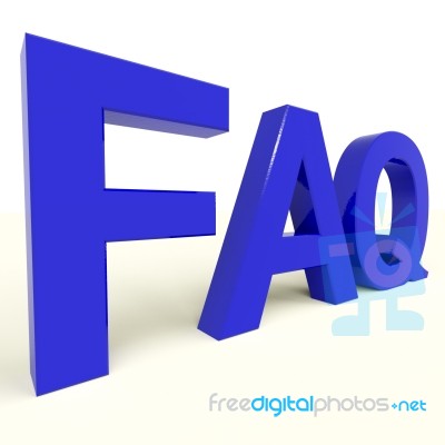 FAQ Word Stock Image