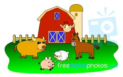 Farm Animals Stock Image