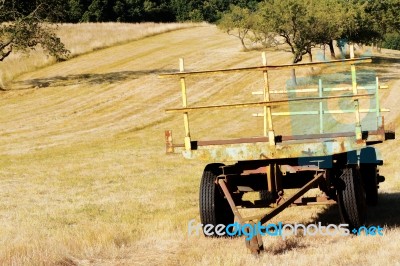 Farm Trailer Stock Photo