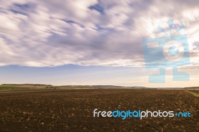 Farming Field In Toowoomba, Australia Stock Photo