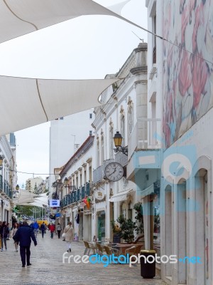 Faro, Southern Algarve/portugal - March 7 : Sails Over The Stree… Stock Photo