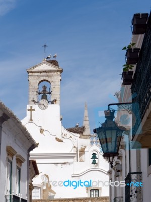 Faro, Southern Algarve/portugal - March 7 : Storks  At Faro In P… Stock Photo