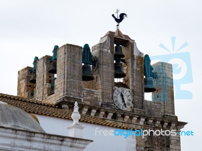 Faro, Southern Algarve/portugal - March 7 : The Belfry Of The Ca… Stock Photo