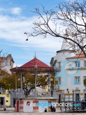 Faro, Southern Algarve/portugal - March 7 : View Of The Bandstan… Stock Photo