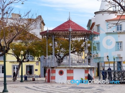 Faro, Southern Algarve/portugal - March 7 : View Of The Bandstan… Stock Photo