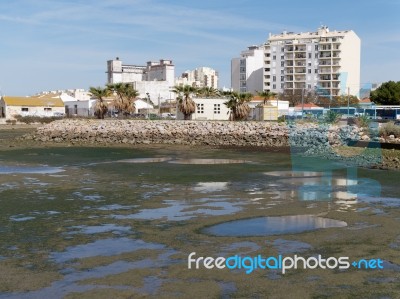 Faro, Southern Algarve/portugal - March 7 : View Of The Estuary Stock Photo