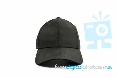 Fashion Black Cap Isolated Stock Photo