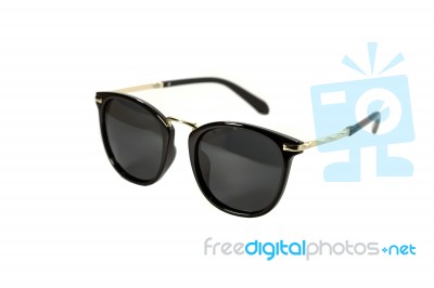 Fashion Black Sunglasses Stock Photo