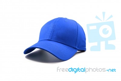 Fashion Blue Cap Isolated Stock Photo