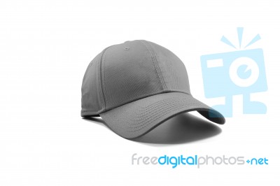 Fashion Gray Cap Isolated Stock Photo