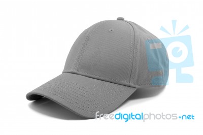 Fashion Gray Cap Isolated Stock Photo