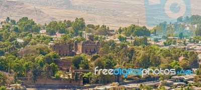 Fasilides Castle In Gondar In Ethiopia Stock Photo